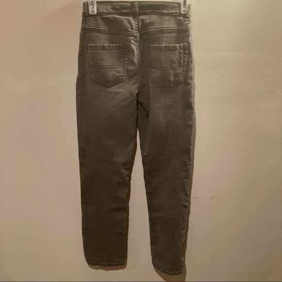2 PAIRS Children's Place SIZE 14 Slim straight Gray Denim, Bootcut Blue Jean - Picture 7 of 7
